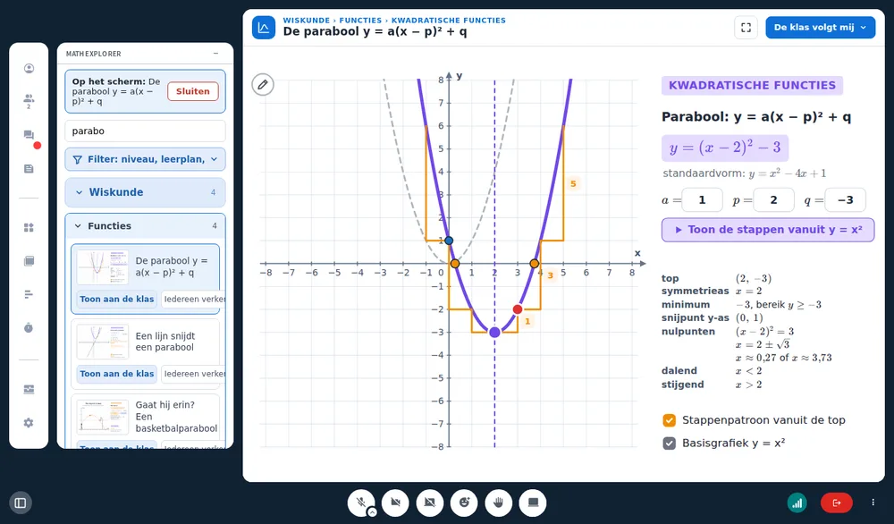 Start the lesson and open Math Explorer